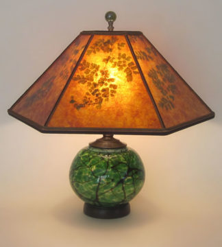 green table lamp shades