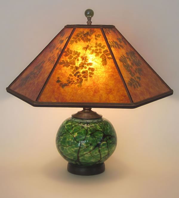 green base lamp