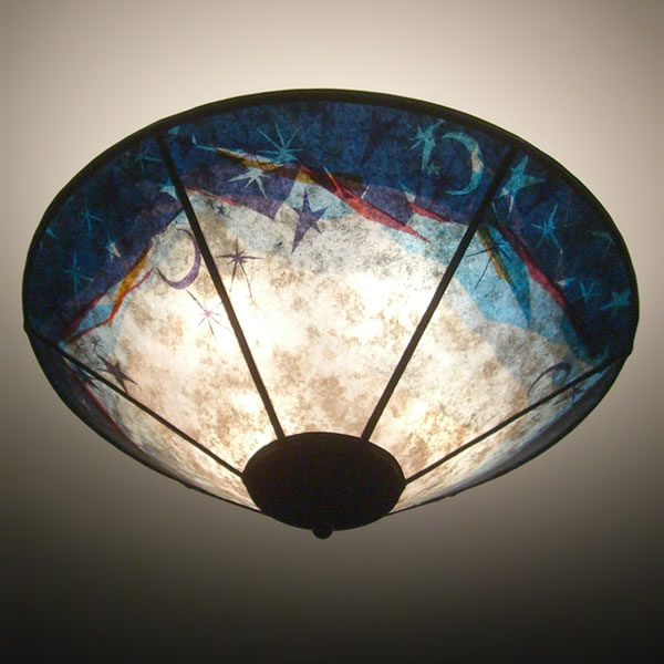Stars Colorful Mica Ceiling Lamp Shade, Roof Lamp Shade