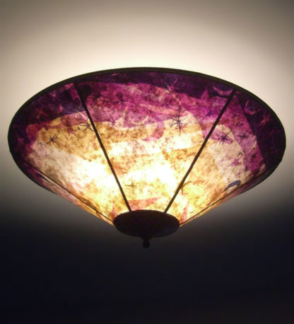 Sun Moon and Stars Colorful Mica ceiling lamp shade