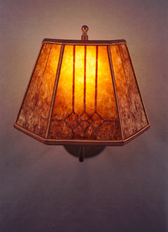 S56 Mica wall lamp, windowpane design