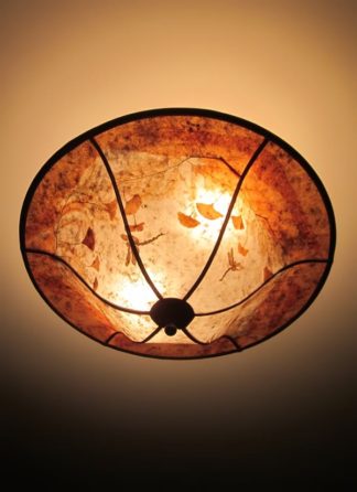 “Ginkgo Garden” mica ceiling light