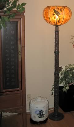 Custom torchiere lamp