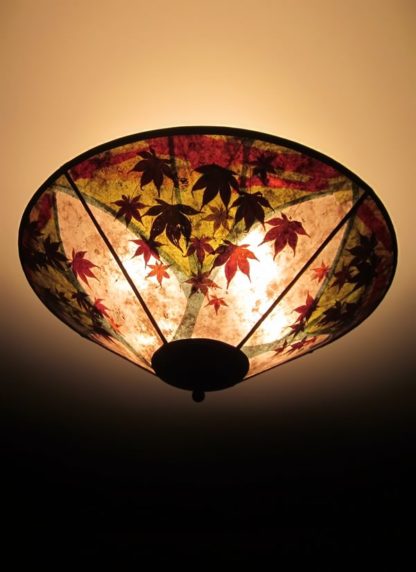 c339 Fantasy Maple round mica ceiling shade