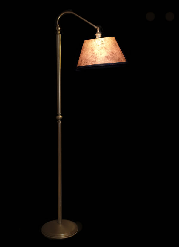 Adjustable Arm Brass Bridge Lamp With, Bridge Arm Floor Lamp