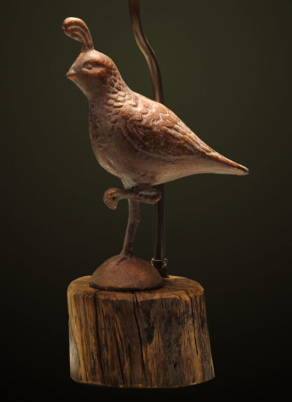 T365 Metal Quail Table Lamp base detail