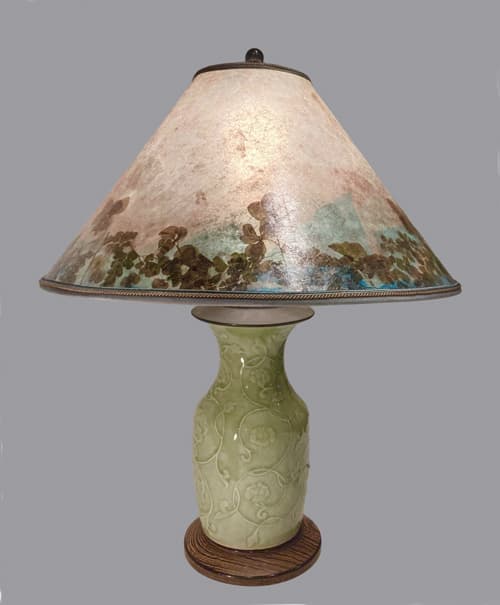 Sue Johnson 9B Celadon table lamp