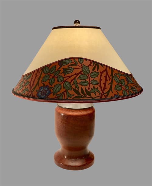 Sue Johnson 9D Bubinga table lamp