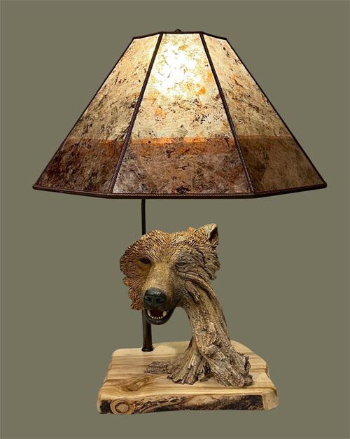 Sue Johnson SALE Lamp 18A Grizzly lamp