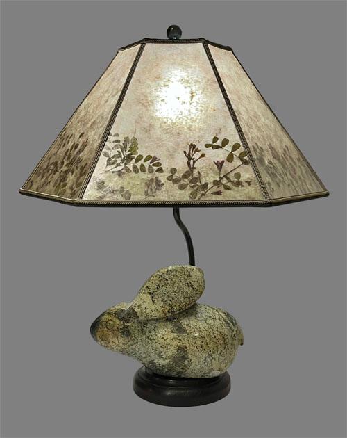 Sue Johnson SALE Lamp 18H soapstone "Bunny"