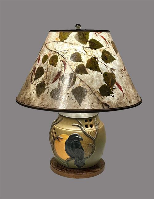 Sue Johnson SALE Lamp 19 A - "Foretelling" by Ephraim Faience