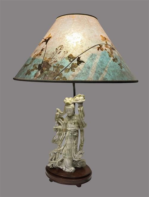 Sue Johnson SALE Lamp 19 E - Hand-carved marble "Lovely Lady"
